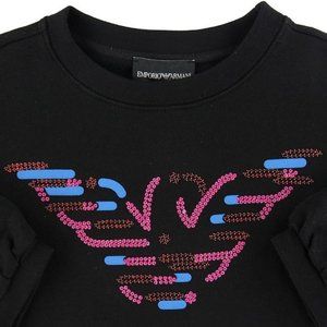 Emporio Armani Sweatshirt - Black w. Sequins